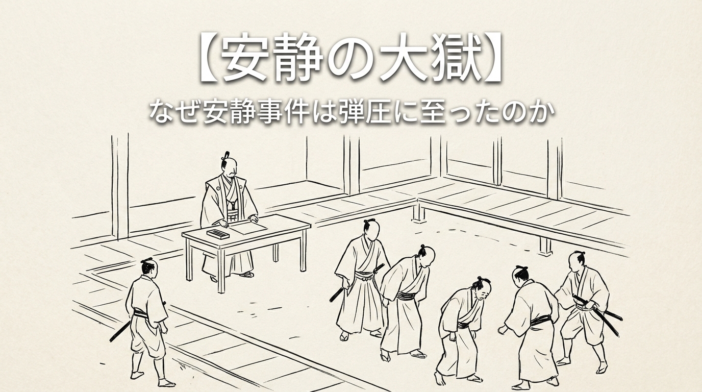 【安静の大獄】なぜ安静事件は弾圧に至ったのか